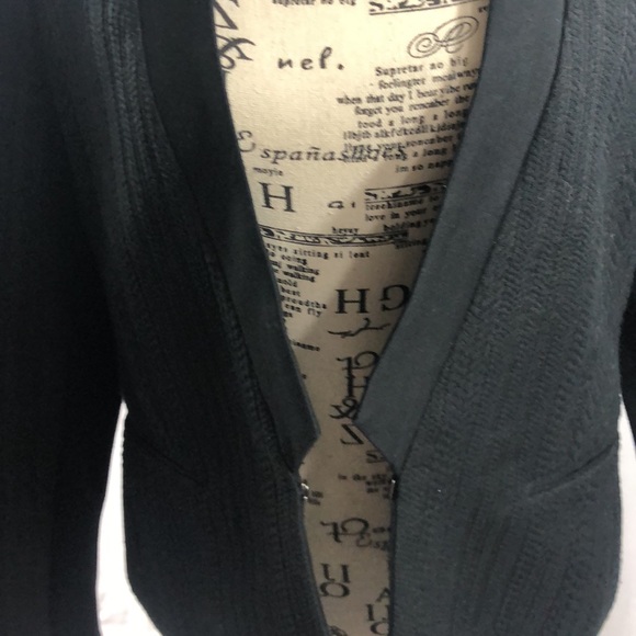 BCBGMAXAZRIA Black Single Breasted Blazer Jacket Size Medium - Picture 4 of 7